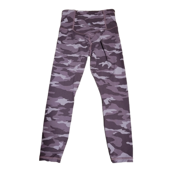 ATHLETA Elation Camo 7/8 Tight high-rise Leggings Flora Mauve women's XSP - Picture 3 of 12